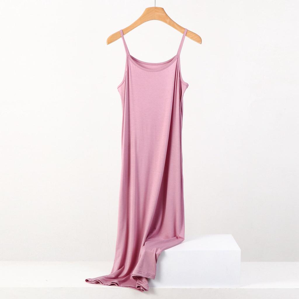 Платье-пижама-майка модал большого размера - Защита от просвечивания, Свободный крой KTB