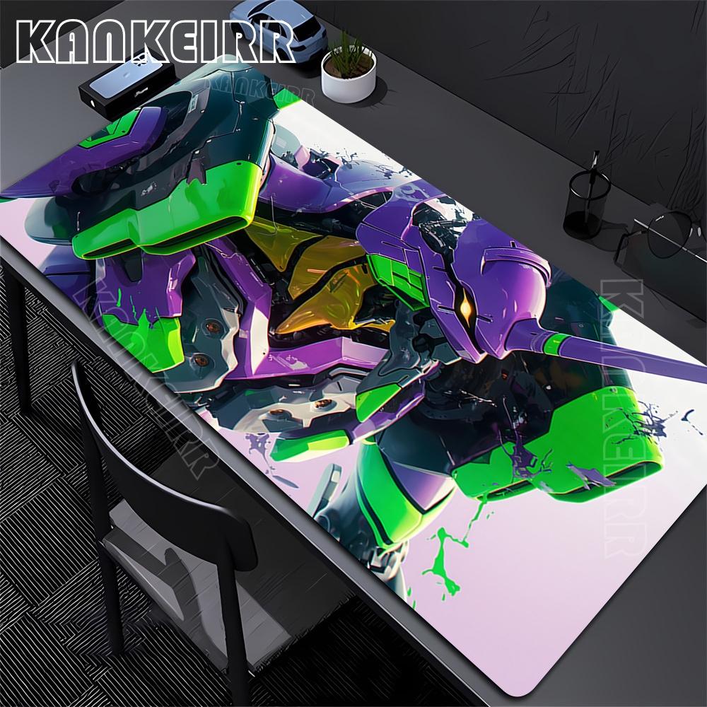 Mousepad XXL Large Evangelions Mouse Pads Pc Accessories Gaming Mouse Mat Office Computer Keyboard Desk Mat Anti-slip Big Carpet