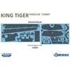 Takom Yuster 1/48 German King Tiger Porsche Turret Full Interior Plastic Model Kit TKOUSNO-008