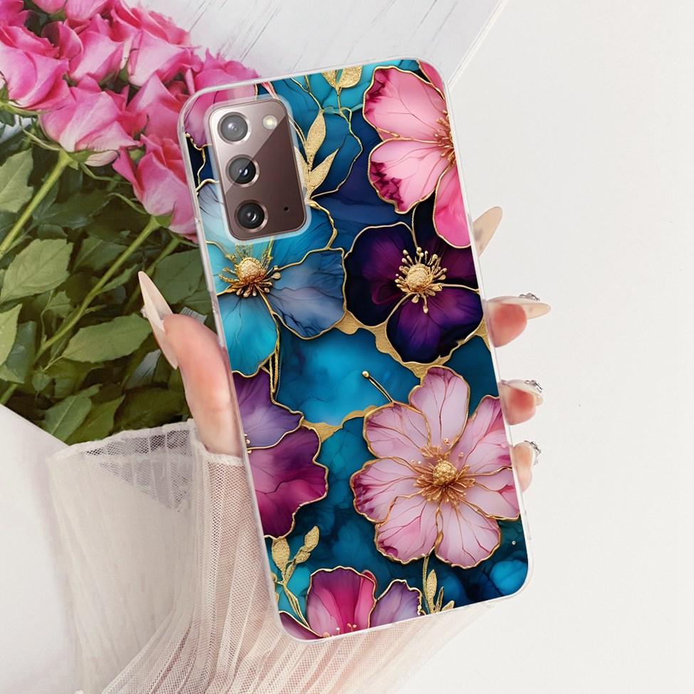 Прозрачный чехол для Samsung Galaxy Note20 5G Модный Модный Забавный Милый Расписной Чехол для Samsung Note20 5G SM-N981B SM-N981W Корпус