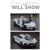 1/24 Koenigsegg Gemera GT Суперкар Сплав Литой Модель Автомобиля Звук и Свет Домашние Трендовые Украшения Изысканная Симуляция Декоративные Подарки Мальчик