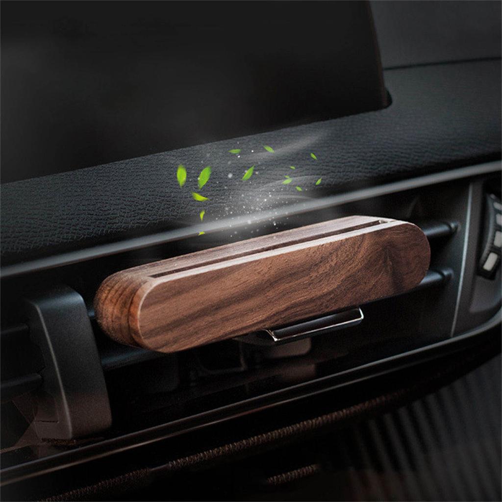 Деревянные автомобильные освежители воздуха, зажимы для вентиляционных отверстий с эфирными маслами, автомобильный аромат, комфортный аромат для элегантного салона автомобиля