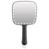 And Lightweight Hand Mirror with LED This Portable Mirror with Adjustable Brightness Is Perfect for Hair Barber and Black Compact, Portable, Light,