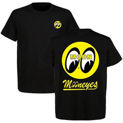 Унисекс футболка с логотипом Mooneyes ? Классическая футболка для любителей культуры хот-родов и автомехаников