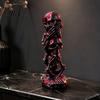 Desktop Decorations 3D Printed Triple Skull Statue, Halloween Horror Hear No Evil See Spooky Table Ornaments Speak Figurine, Creative Desk Decor