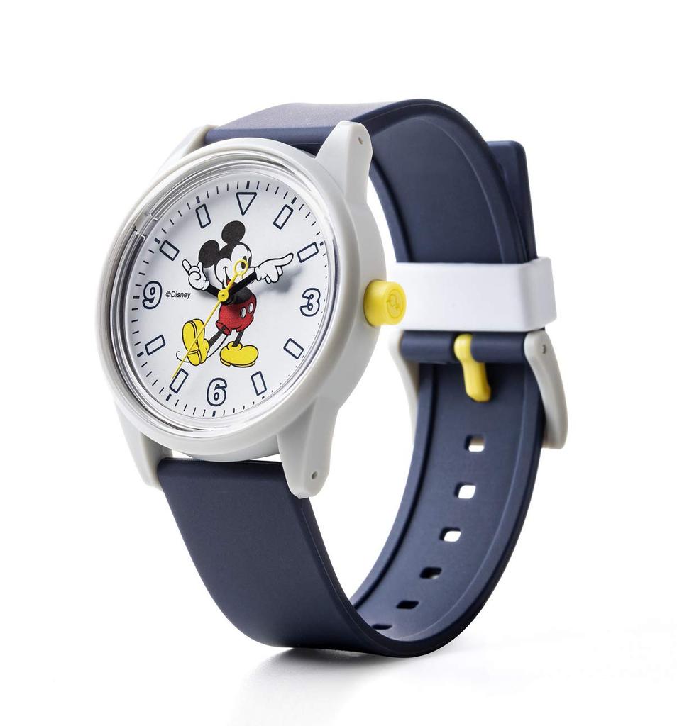 [Citizen Q&Q] Часы Analog Smile Solar Disney Mickey Mouse Водонепроницаемый уретановый ремень RP20-809 Мужской темно-синий