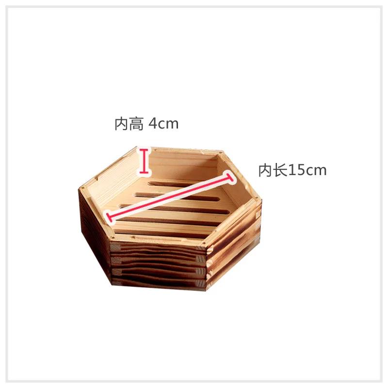 Wooden Hexagonal Steamer Chinese Dim Sum Steamed Grid Multi-size Heat Resistant Household Pastry Steamer Kitchen Cookware Tool