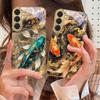 Счастливый Оранжевый Золотой Карп Для Samsung Galaxy S26 S20 FE S21 S22 S23 Plus S24 Ultra 25Ultra S21+ S9 S22 S8 Золотой стеклянный чехол для телефона