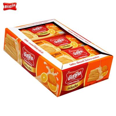 Bissin Апельсиновые вафли 12 пакетиков 348 г 1 шт / 3 шт - Thai Snack