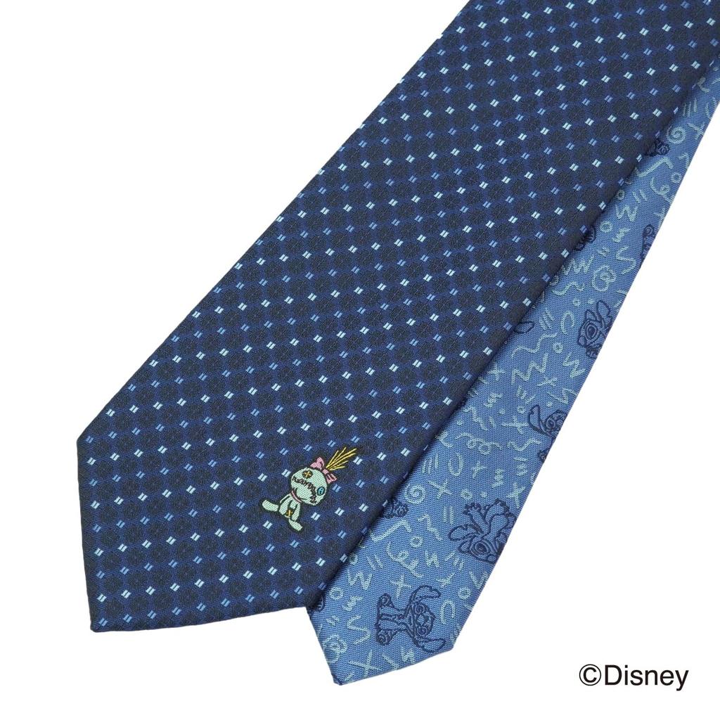 Disney Lilo Stitch Scrump Pattern Tie DW1433 Navy Blue Lilo Stitch Casual Gift One Size Fits All & &