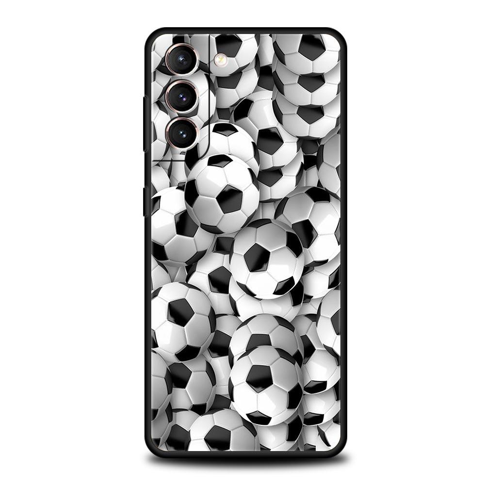 Чехол для телефона с футбольным мячом и футбольным полем для Samsung Galaxy S23 S22 S21 S20 FE Ultra 5G S10 S10E S9 S8 Plus 10 20, силиконовый чехол