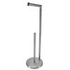 ABBY-Freestanding Toilet Paper Holder Stand With Reserve, Stainless Steel Tissue Holder, Toilet Paper Stand For Bathroom