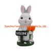 Creative Easter Bunny Resin Statue - Spring Garden Courtyard Decoration Ornament.