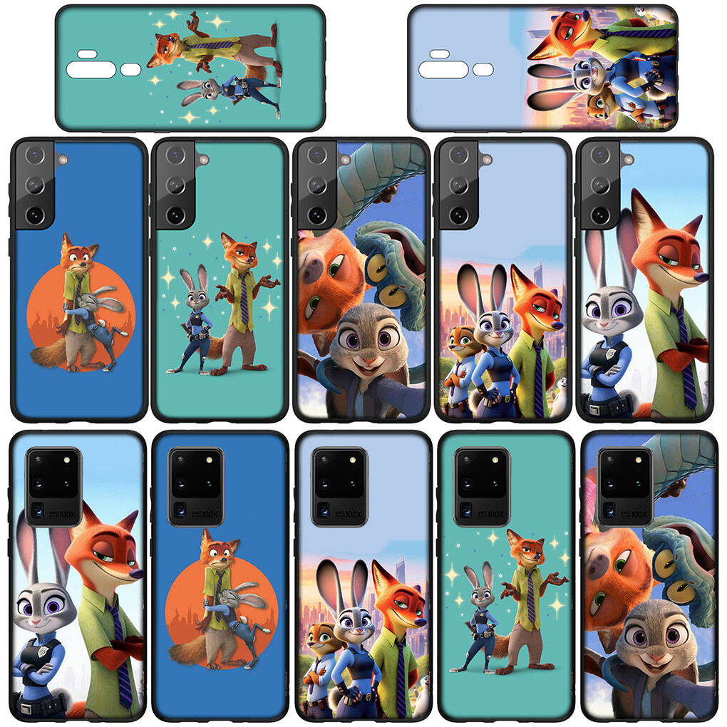 Чехол для телефона для iPhone 17 16 15 Plus XR Huawei P30 P20 Lite Redmi Note 14 12 11 13 Pro Max OPPO A60 A80 A40 A18 Постер Ник Уайлд Зверополис 2 Джуди Чехол