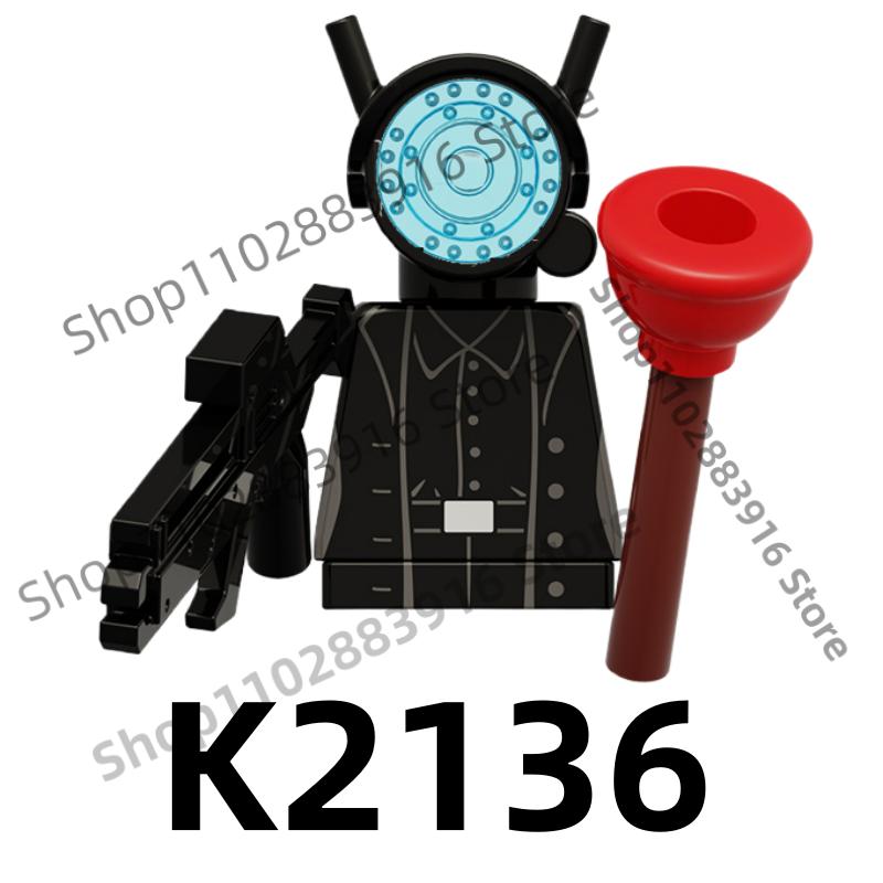 Нетоксичные строительные блоки Skibidi Toilet Man Moc Kdl818 Lg1009 Аксессуары для дома Титан ТВ-монитор Speakman Фигурки Игрушки Для подарка на день рождения