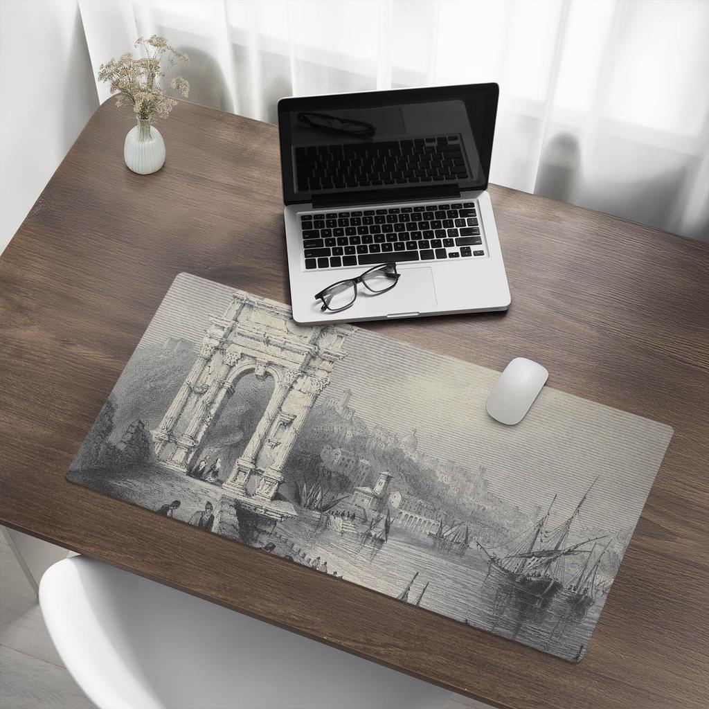Designer Antique Gate and Port Laptop Protective Pad 90x45 cm