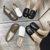 Fashion Casual Woman Shoe Slip-on Shallow Mouth Oxfords Round Toe Soft Female Footwear Slip On New Moccasin Comfortable Leather
