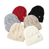 Autumn and Winter Hats for Women Big Head Circumference Solid Color Versatile Knitted Head Hat Ear Protection Warm Pullover Wool Hat