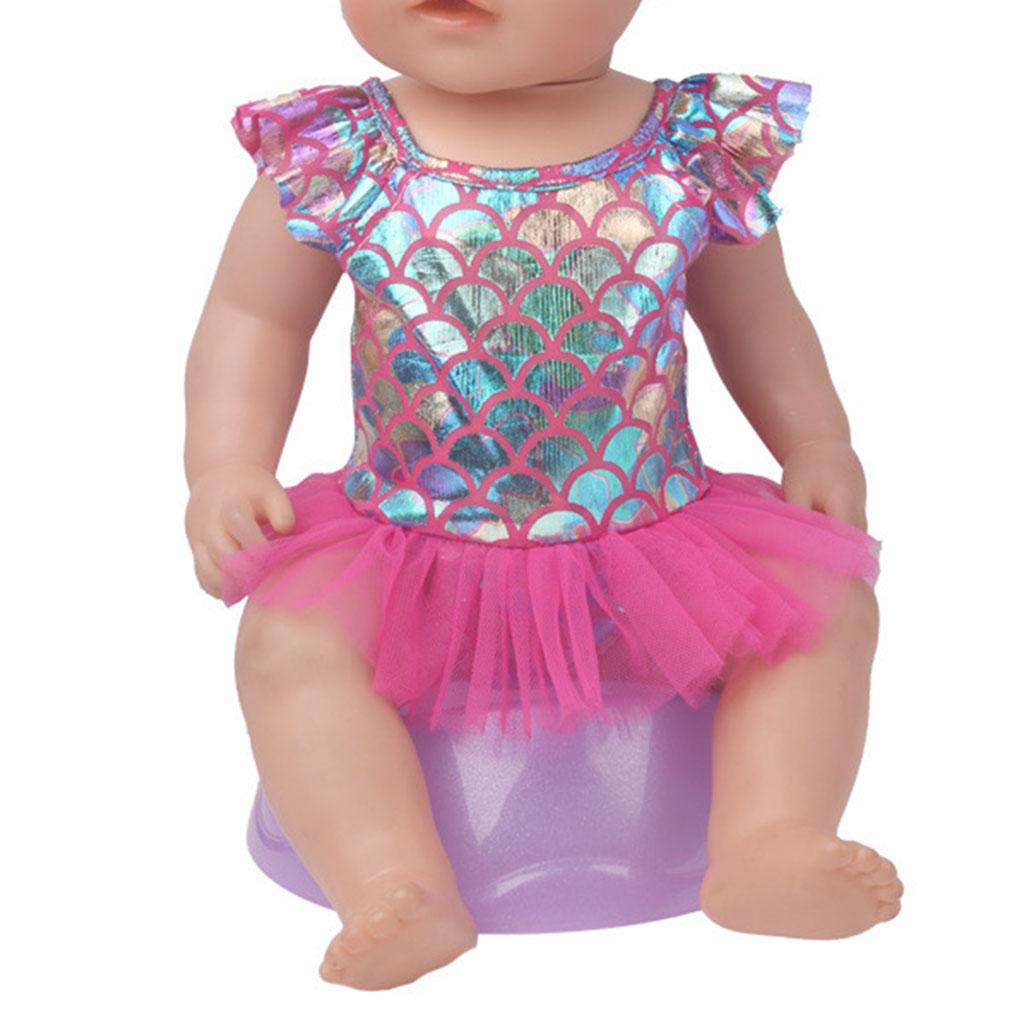 Одежда купальник и панамка для кукол размером 43 см