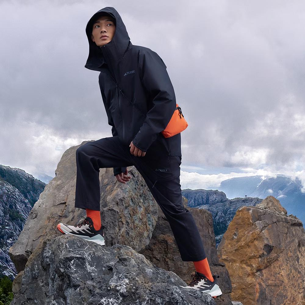 Adidas Rain.Rdy Transitional Jacket Solid Logo Outdoor Waterproof Sports Jacket Men Jacket Black IL8910