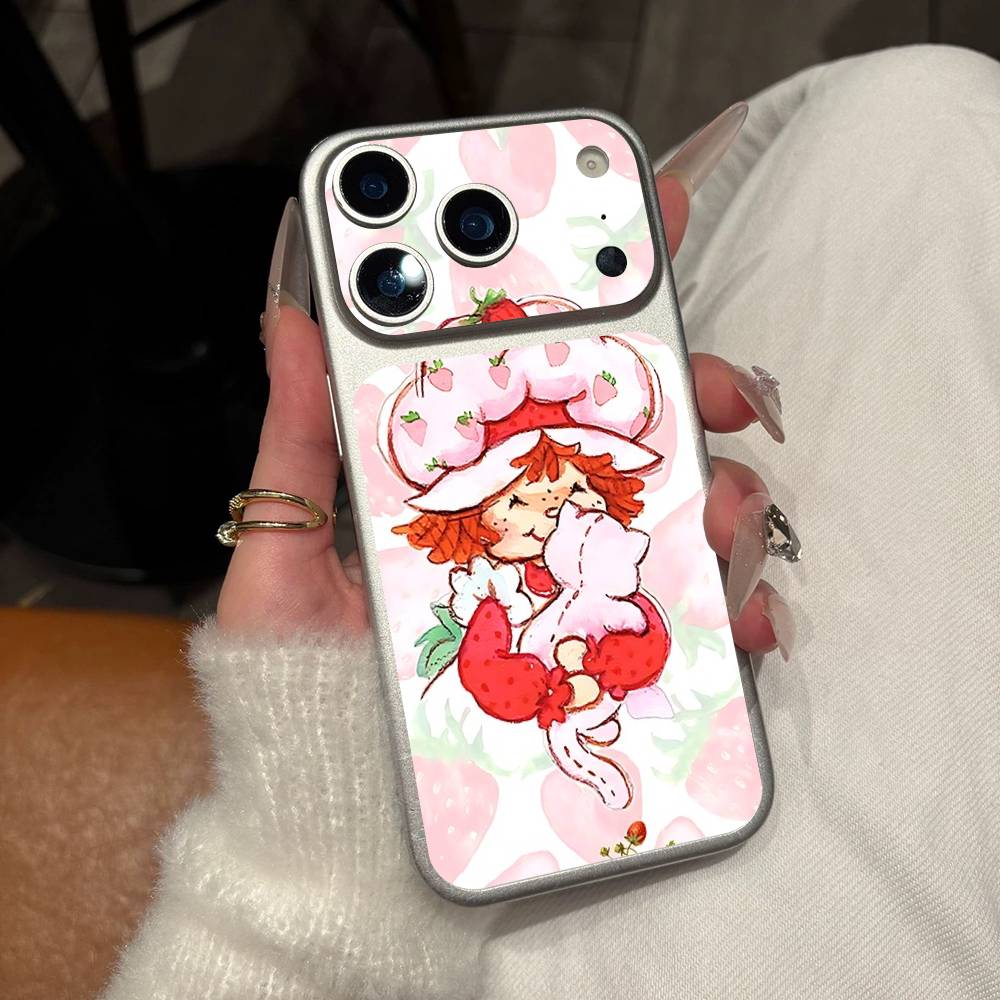 Мультяшная Девочка S-Клубника S-Клубничный Торт Для IPhone 17 Pro 17 Pro Max Задняя Наклейка-Обёртка Защитная Наклейка