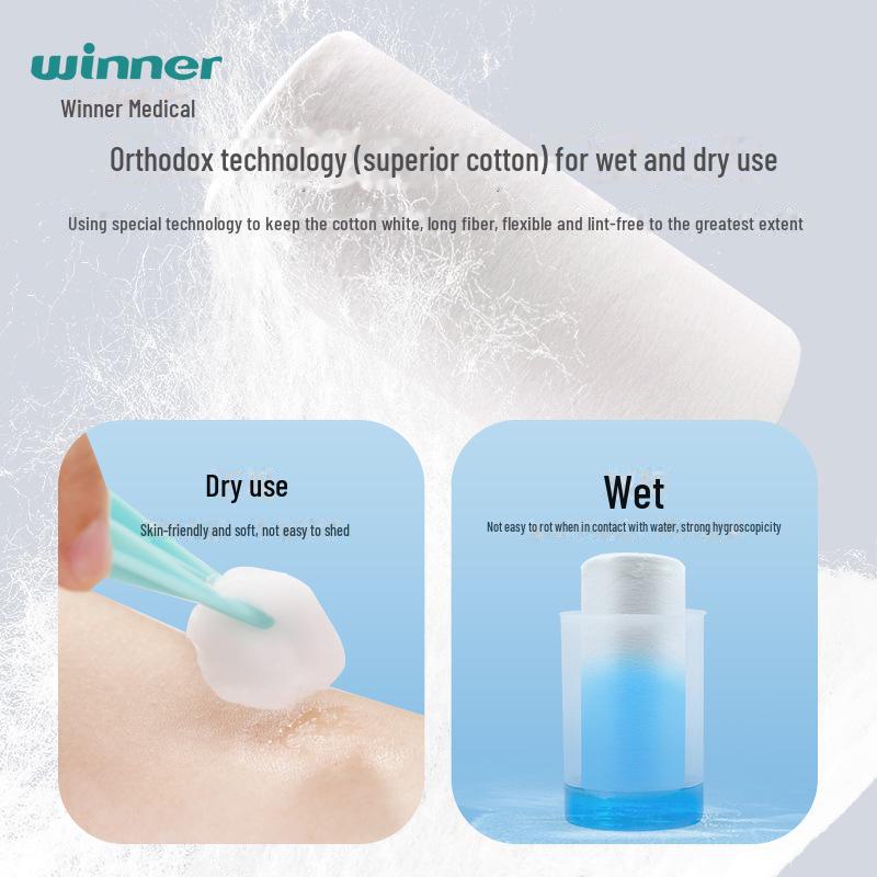 Winner Stable 50 г, маленький рулон медицинского впитывающего хлопкового полотенца, одноразового использования, отрезается, 5,5*10 см/рулон