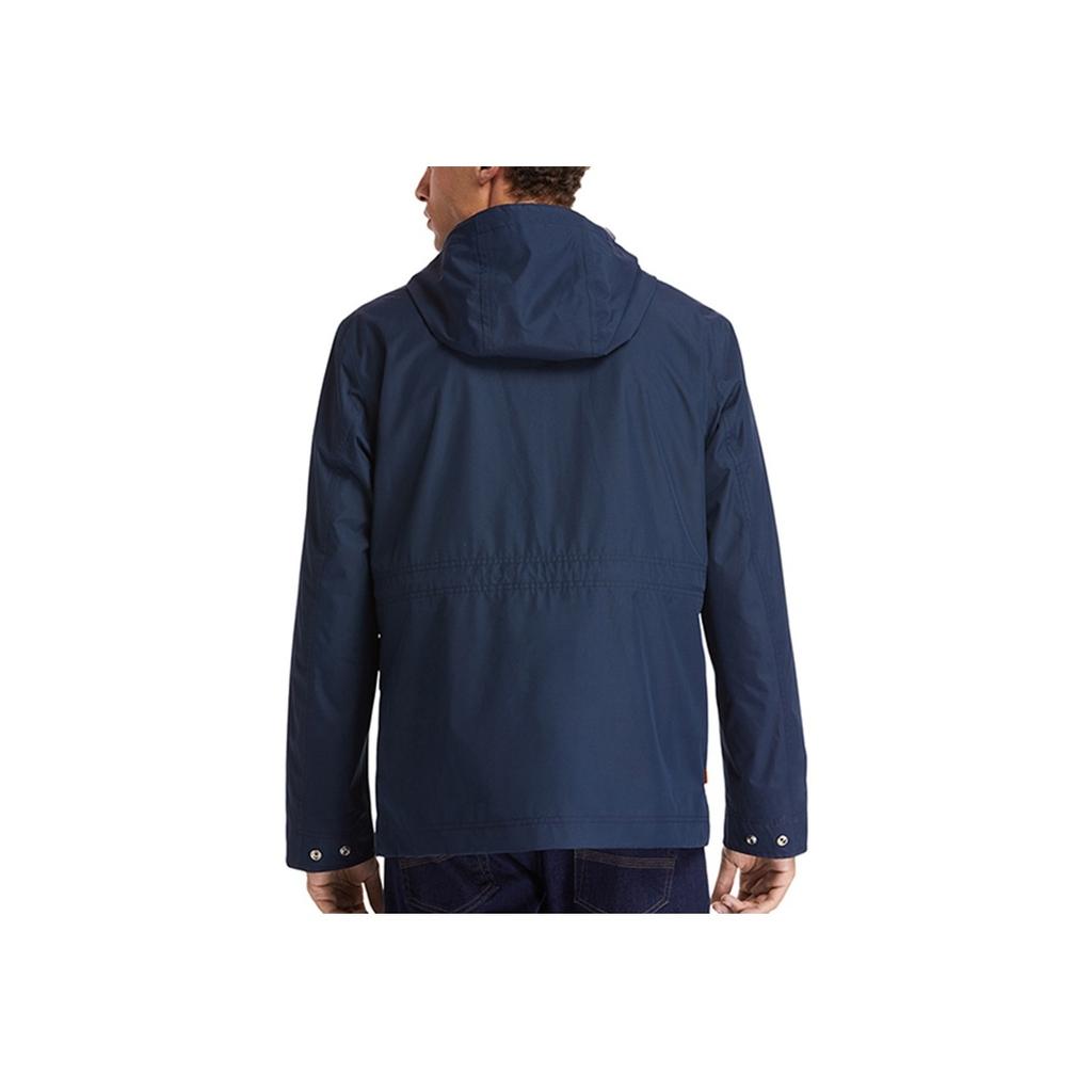 Timberland Casual Breathable Solid Color Hooded Jacket Men Jacket Navy-Blue A2EQT-433