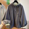 Womens Reversible Hooded Oversized Lightweight Casual Jacket Fall 2026 Loose Fit Streetwear Outerwear
