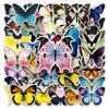 50 Butterfly Graffiti Personalized Insect Gauze Decorative Mobile Phone Case Suitcase Stickers
