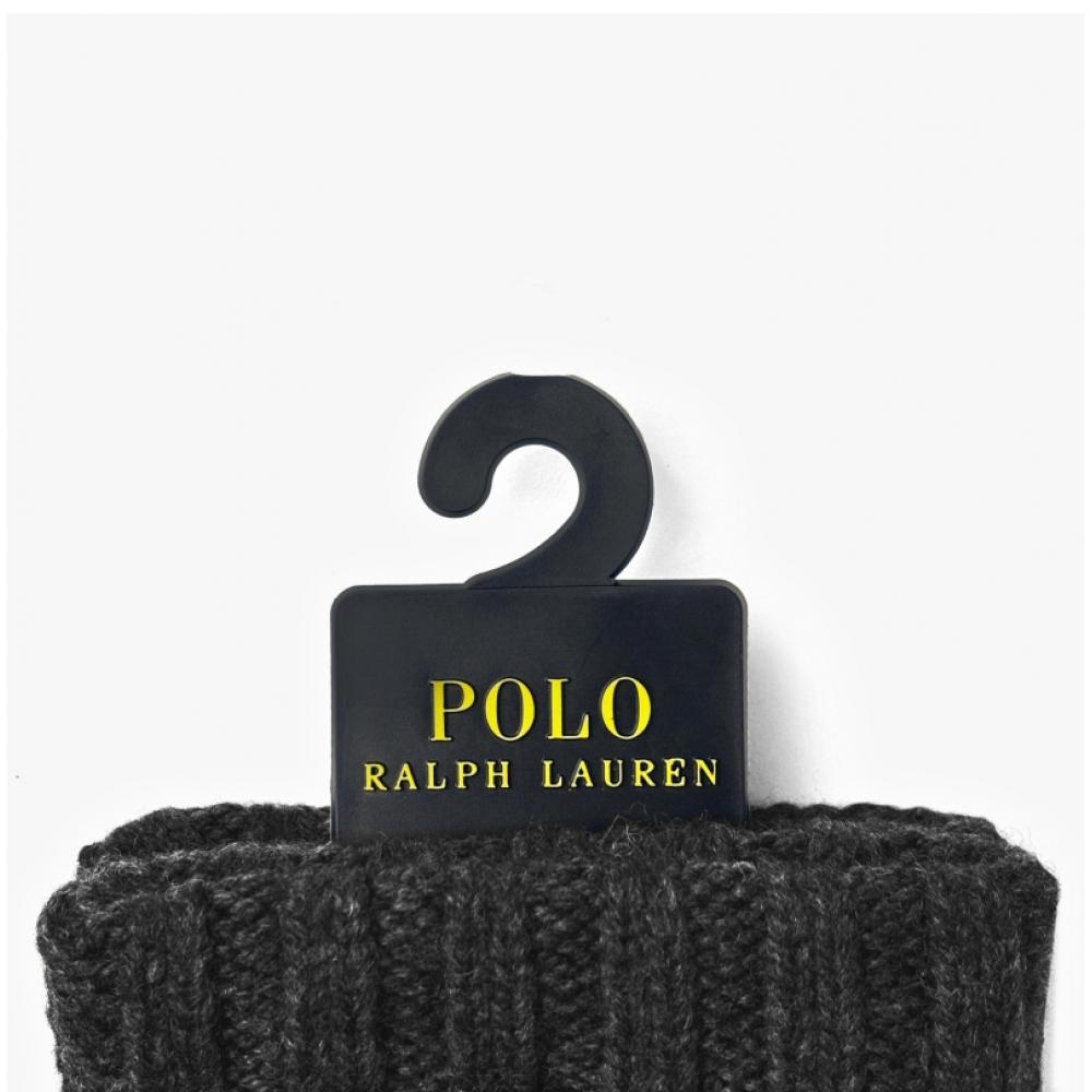 Polo Ralph Lauren Pc0494 012 Кожаные перчатки с сенсорным экраном и нашивкой «Пони»