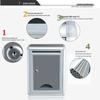 Jing Zhou Yuan Aluminum Alloy Suggestion Box with Lock