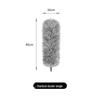 Retractable Electrostatic Feather Duster with Telescopic Pole for Household Dusting and Crevice Cleaning