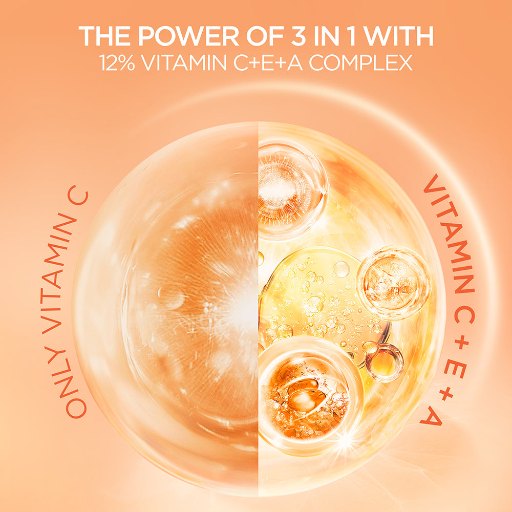POND'S Сыворотка Bright Beauty 12% с витаминами C E A 28 мл для удаления следов от акне, пигментации, пятен, для чистой сияющей кожи, быстро впитывается