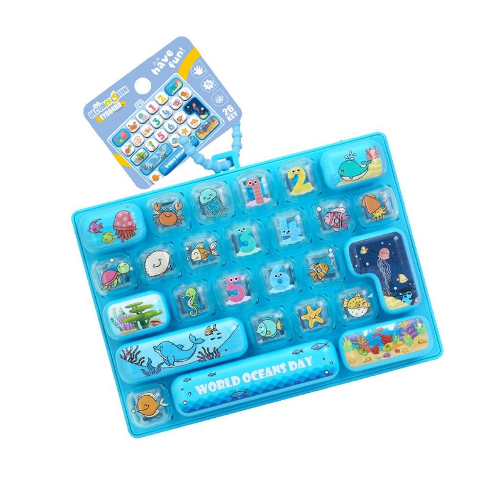 Animals Theme Mechanical Keyboard Pressable Keys Candy Color Keycap Keychain Backpack Decor