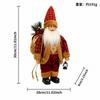 12 Inch Standing Santa Claus Plush Figurine Christmas Decoration Display Ornament Home Tree Table
