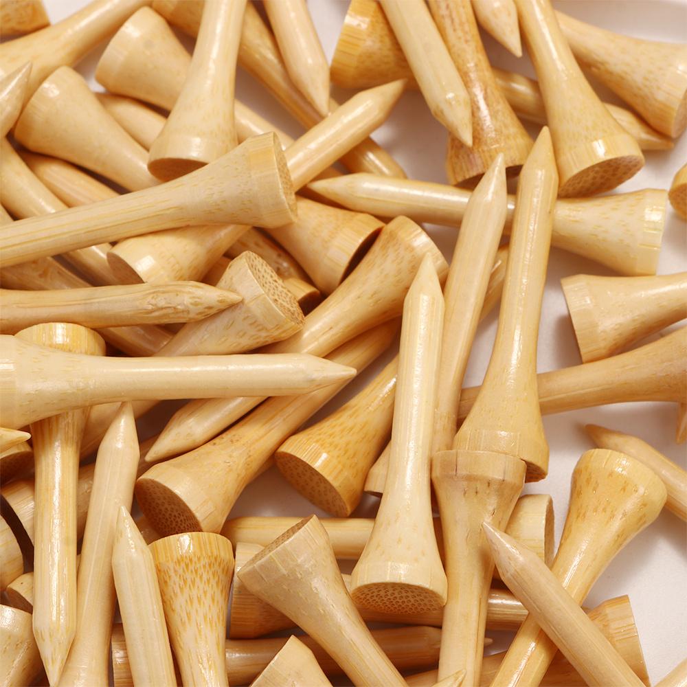 Stronger 4 Size Swing Practice 100Pcs Golf Accessories Golf Training Bamboo Tee Golf Tees