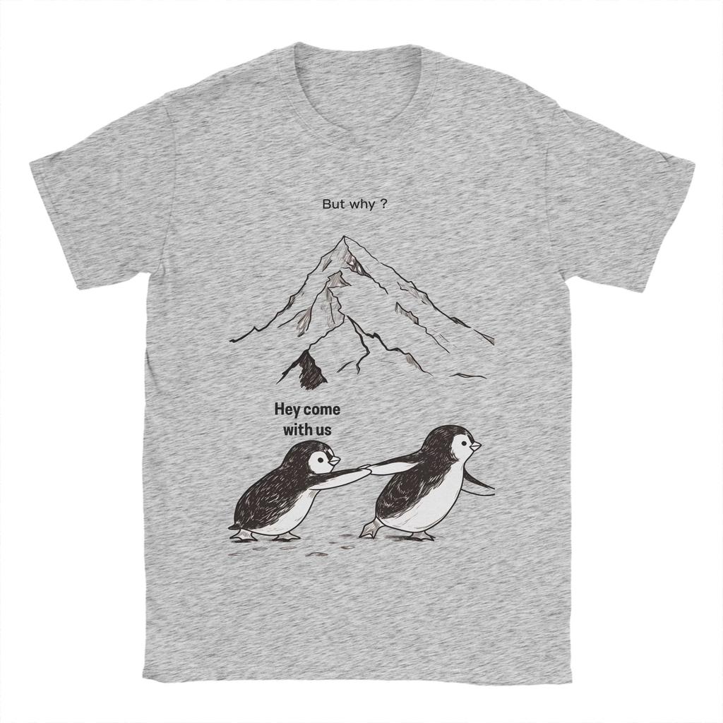 Funny Nihilist Penguin  TShirts Men O Neck 100 Cotton T Shirt  Short Sleeve Tee Shirt Printing Tops
