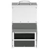 Chicken Feeder Silver 20 x 25 x 35 cm Galvanized Steel
