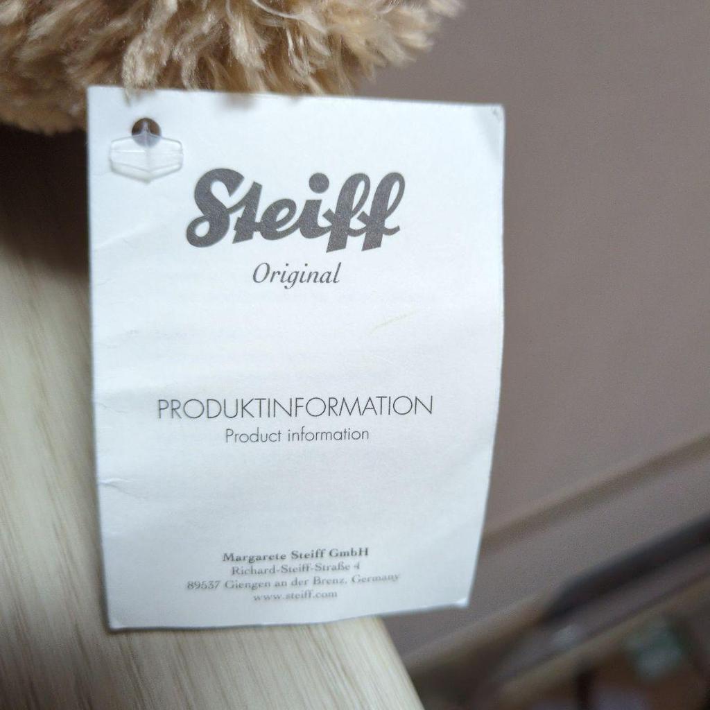 [Б/У] Оригинальный плюшевый мишка Тедди Steiff Elmas