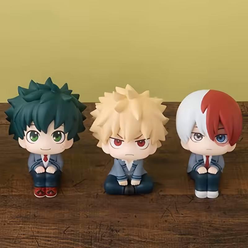 Bandai Моя геройская академия Аниме Фигурка Мидория Изуку Фигурка Действия Бакуго Кацуки/Тодороки Шо Фигурка ПВХ Коллекционная Игрушка