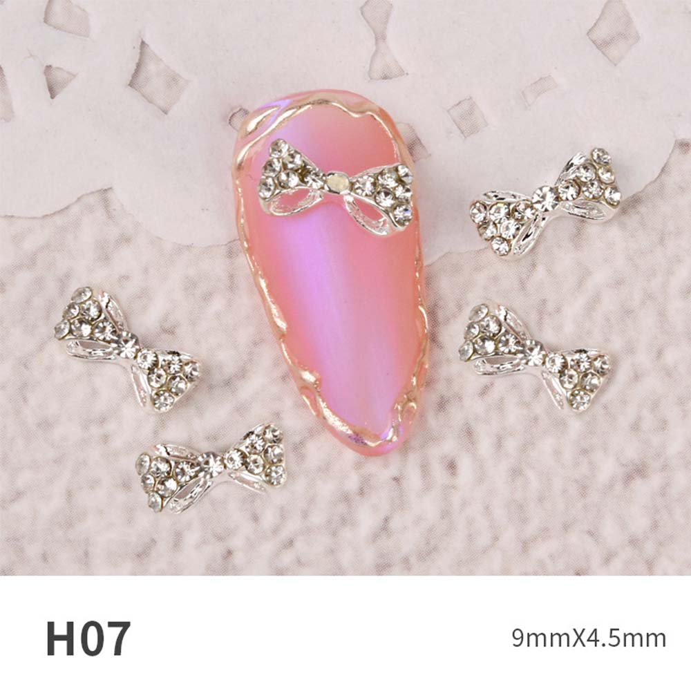 Pearl Manicure Super Flash DIY Nail Art Decorations Nail Jewelry Crystal Bow Nail Rhinestones