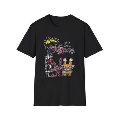 Real Monsters Cartoon Characters T-Shirt | 90s Nostalgia, Ickis Oblina Krumm