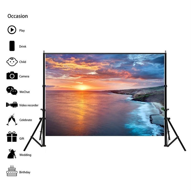 Серия Пляжный Морской Пейзаж Фоновая Ткань для Летних Вечеринок, Мероприятий, Фон для Фотосессий, Декор в Пляжной Тематике, Свадьбы