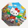 1pc Hello Kitty Automatic Opening/Closing Umbrella with Foldable Design, 8-Rib Iron Frame, Outdoor Umbrella, Ideal Gift for Fans, Travelers, Daily Use