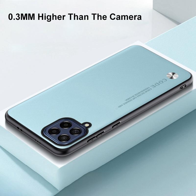 Роскошный кожаный чехол для Samsung Galaxy M53 5G задняя крышка матовый силиконовый противоударный защитный чехол для телефона Samsung M53 Coque