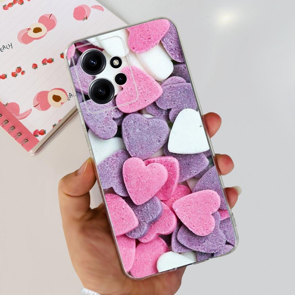 Для Xiaomi Redmi Note 12 Global Стильный Чехол для Телефона Мягкий Силикон ТПУ Задняя Крышка Для Redmi Note 12 Pro 4G Note12 12Pro