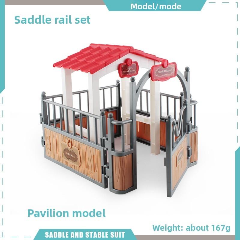 Simulation Farm Model Kit With Plastic Enclosures And Saddle For Model Builders And Collectors