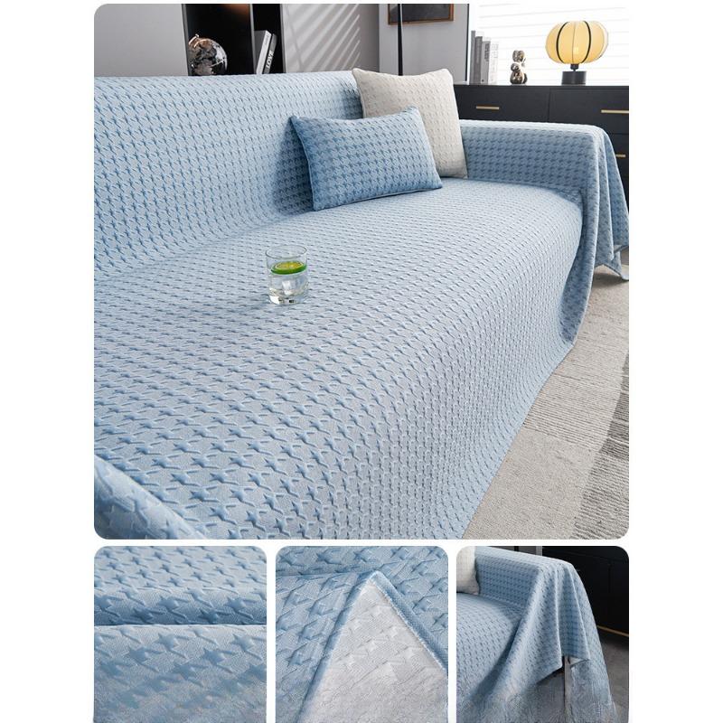 Summer Ice Silk Sofa Cover Towel Cool Feeling Sofa Cover Simple Modern Summer Anti-Scratching Summer Mat Sofa Cushion