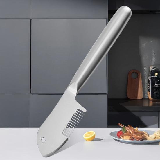 Нож для лука из нержавеющей стали 3-в-1 многофункциональная овощечистка для шинковки, нарезки и очистки овощей, эргономичная нескользящая ручка, кухонный инструмент для приготовления пищи