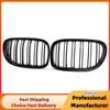 Car Front Bumper Kidney Grille For BMW F01 F02 F03 F04 740i 750i 760Li 4doors 2009-2015 Dual Slat Glossy Black Racing Grills